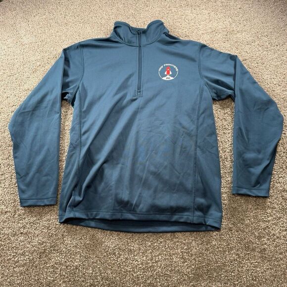 The North Face Other - The North Face Sweater Mens Medium Blue 1/4 Zip Pullover‎ Stretch Classic Casual